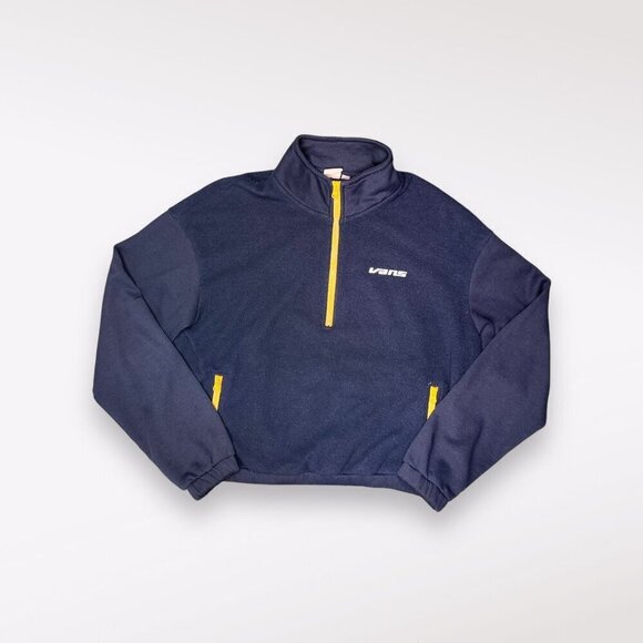 Vans Fleece Pullover Sweatshirt Half Zip Jacket Small - Picture 10 of 10